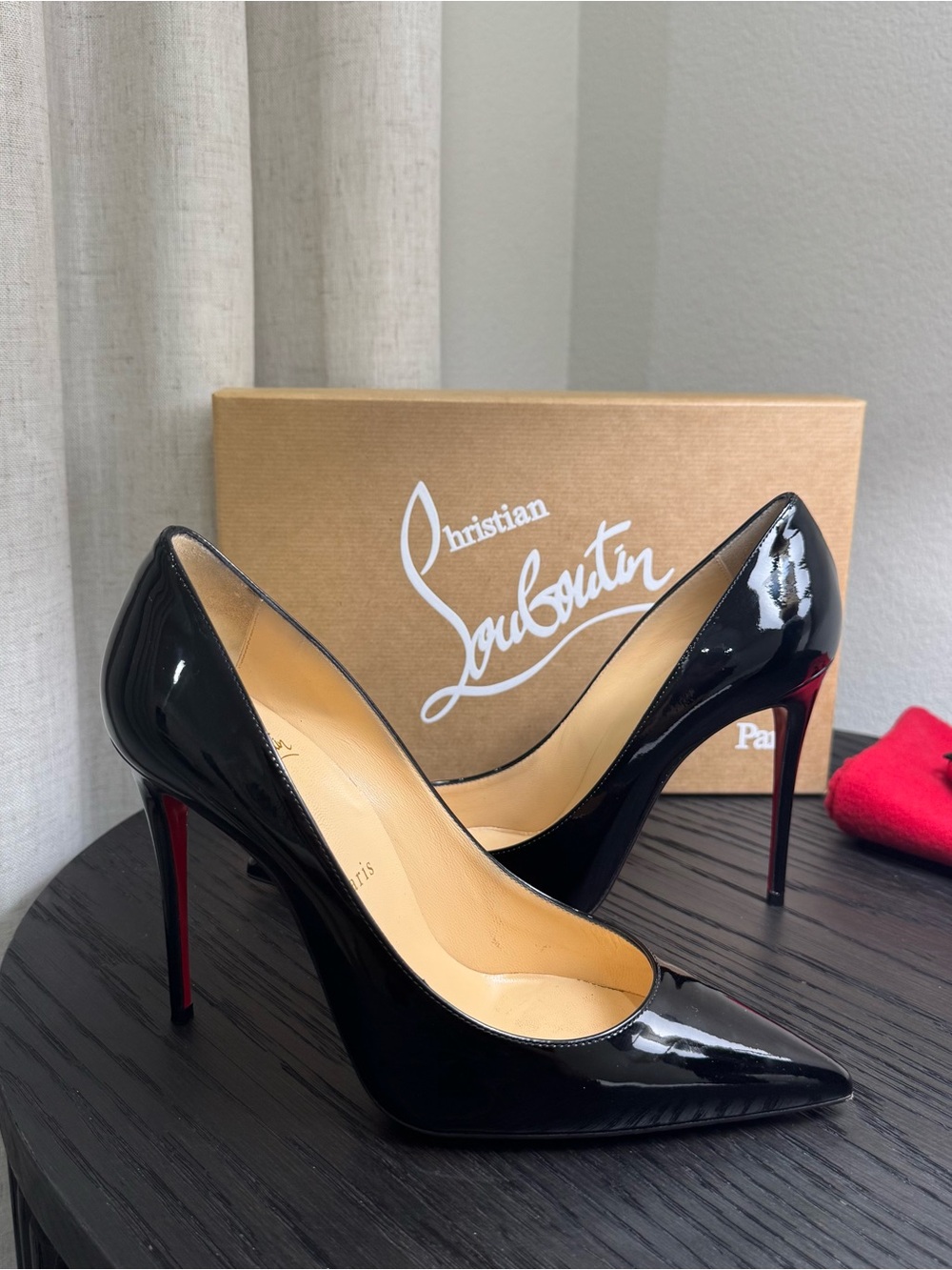 Christian Louboutin Kate 100 Pumps Patent Black 37
